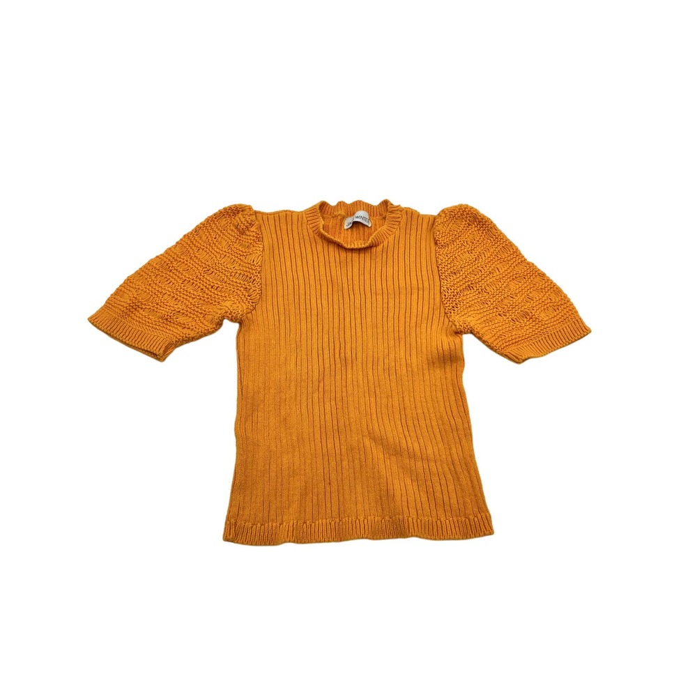 VTG Jack Winter Orange Short Sleeve Sweater